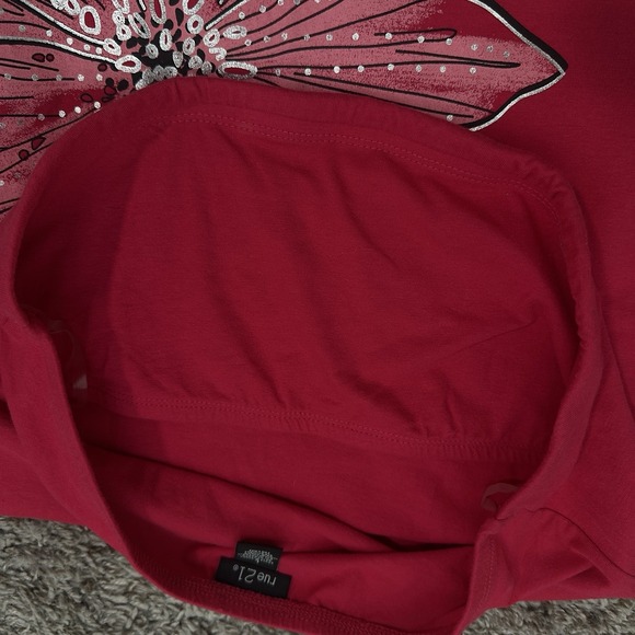 Rue 21 Womens Y2K Strapless Floral Tube Top Size L Cottagecore Fairy Whimsical - Picture 4 of 8